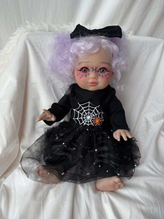 Halloween Spider Web Baby Doll – 16 inch Reborn Vinyl Doll - My Dreamy Doll House - Halloween Spider Web Baby Doll – 16 inch Reborn Vinyl Doll - My Dreamy Doll House
