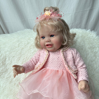 Princess Bloom 26 inch reborn toddler doll real photo side