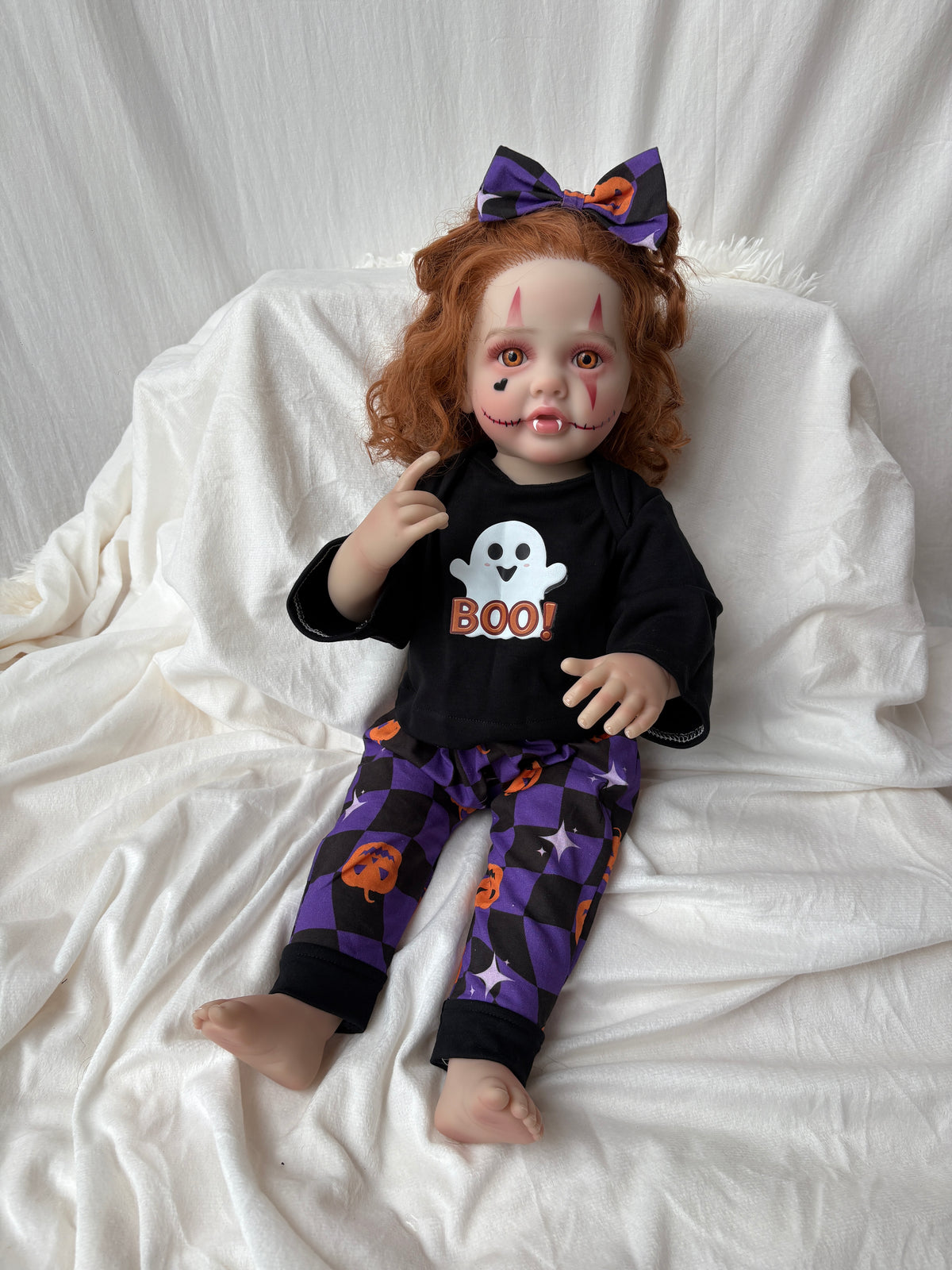 Halloween Boo! Ghost Serial Baby Doll – 22 inch Hand-Rooted Hair Doll - My Dreamy Doll House - Halloween Boo! Ghost Serial Baby Doll – 22 inch Hand-Rooted Hair Doll - My Dreamy Doll House