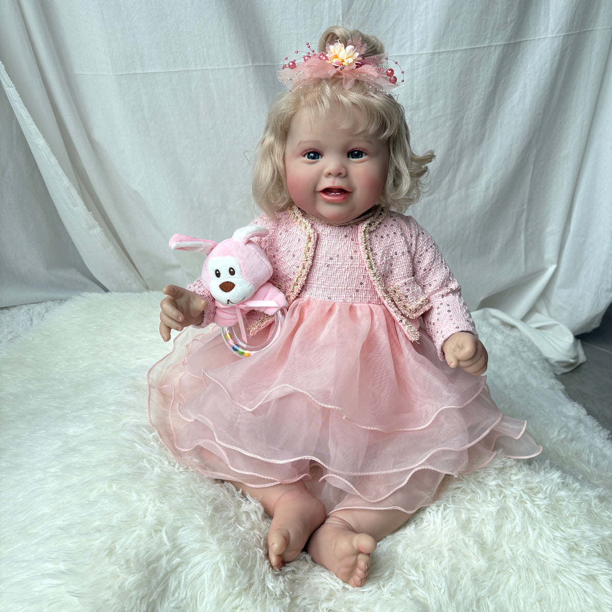 Princess Bloom 26 inch reborn toddler doll real photo front