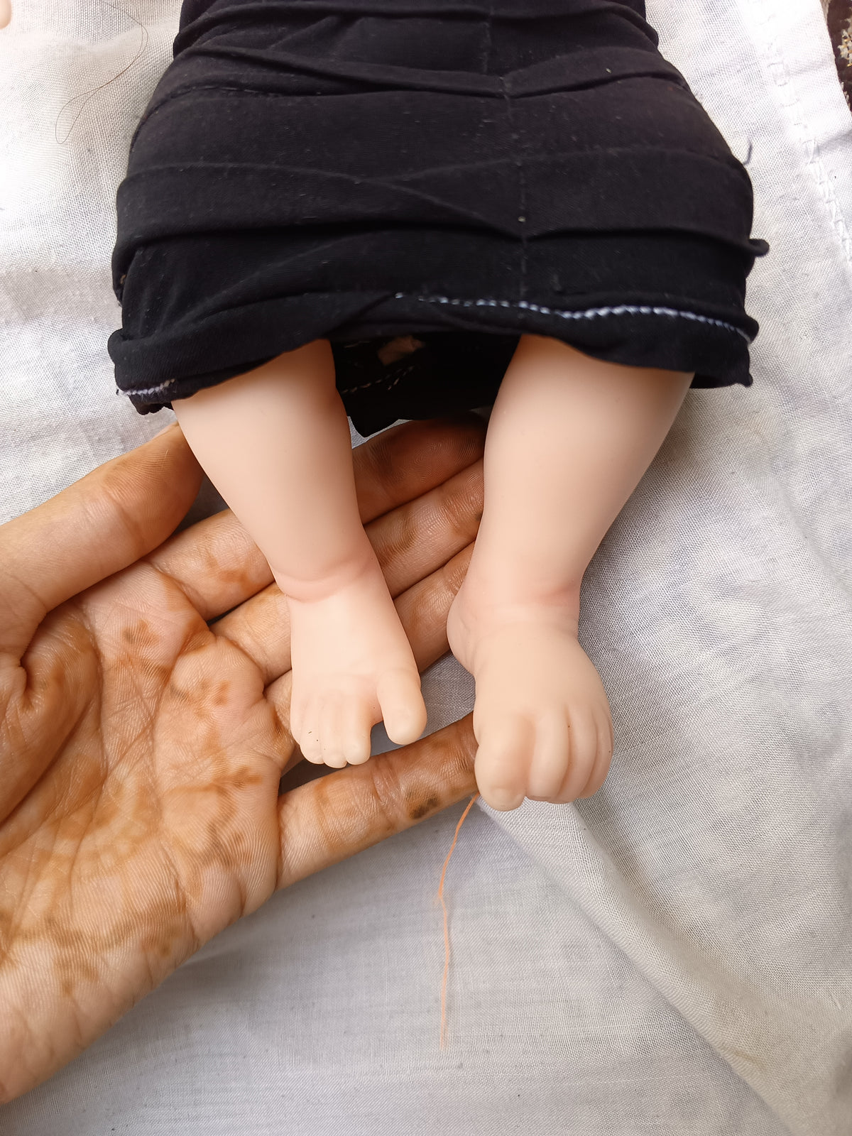 Tiny Darling silicone doll legs soft skin texture