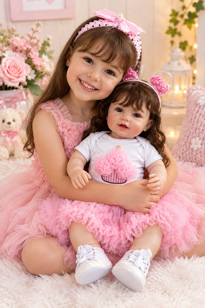 20-inch Vinyl Cloth Doll with baby girl