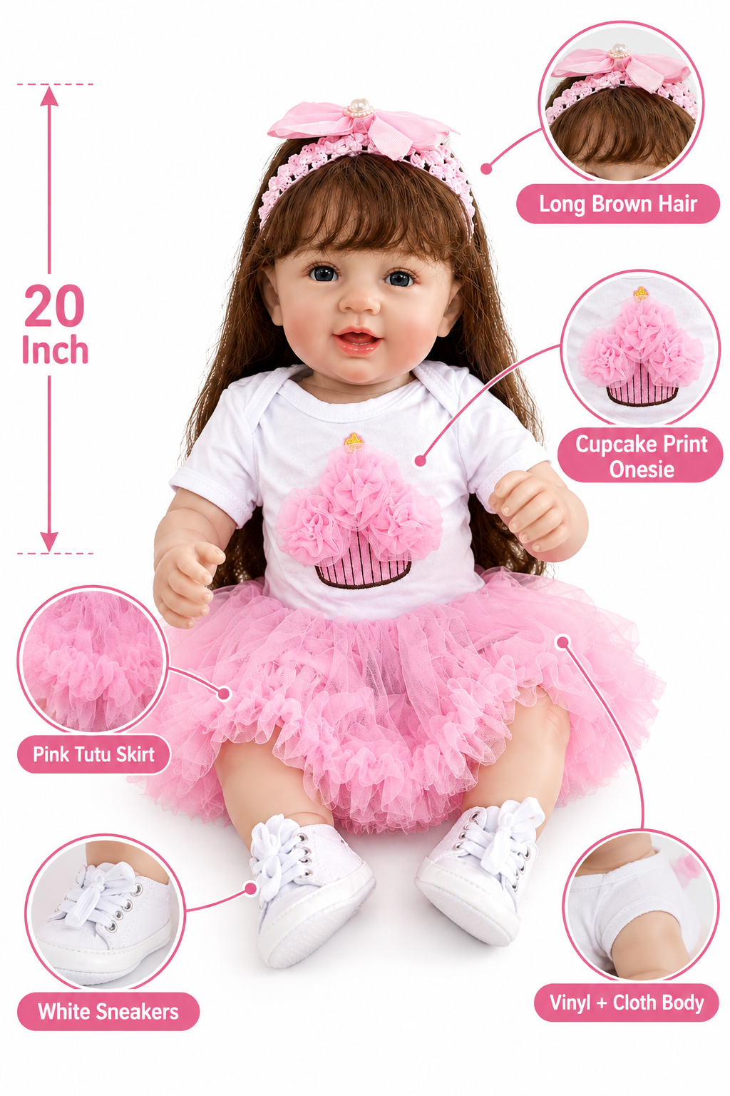 20-inch Vinyl Cloth Doll specification