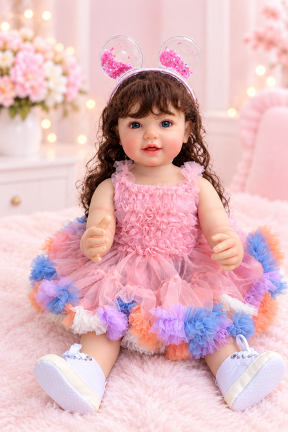 22-inch Pink Ruffle Doll product photo
