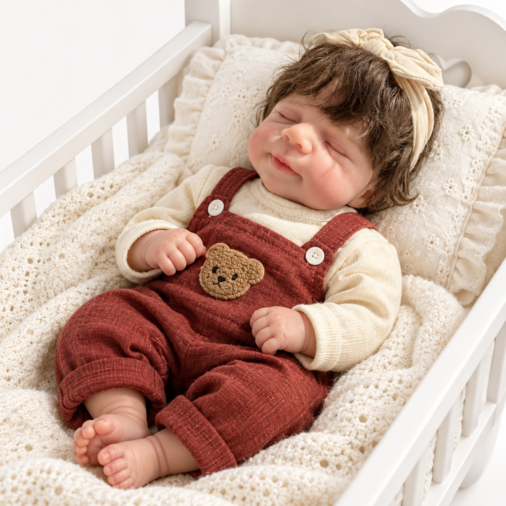 Bear dungaree doll in palna