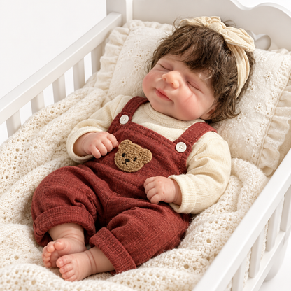 Bear dungaree doll in palna